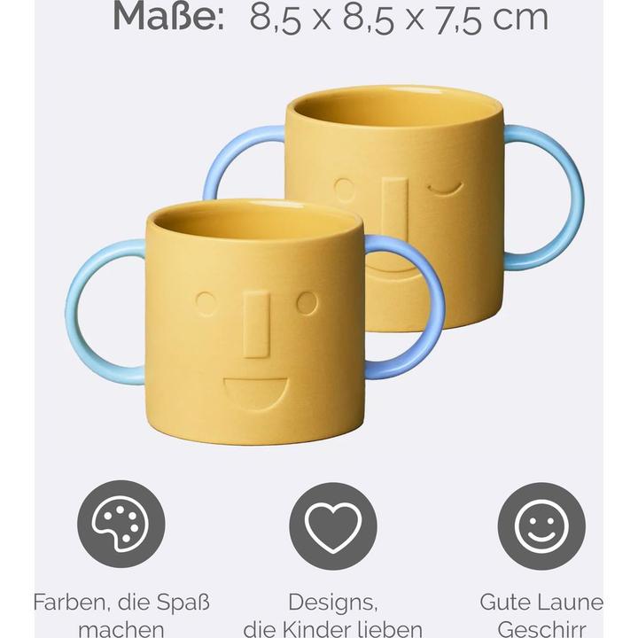 Actual product image Chic.Mic Chic Mic Kindertasse Good Mood Gelb/Blau