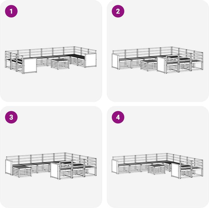 Produktbild vidaXL Outdoor-Sofa