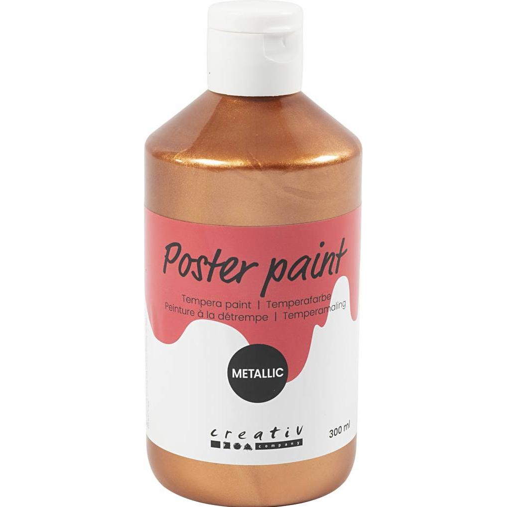 Creativ Company, Colore + Vernice per fai da te, Poster paint Metallic