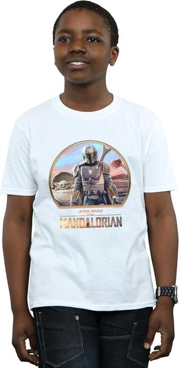Actual product image Star Wars Boys The Mandalorian Mando And The Child T-Shirt (140, 146)