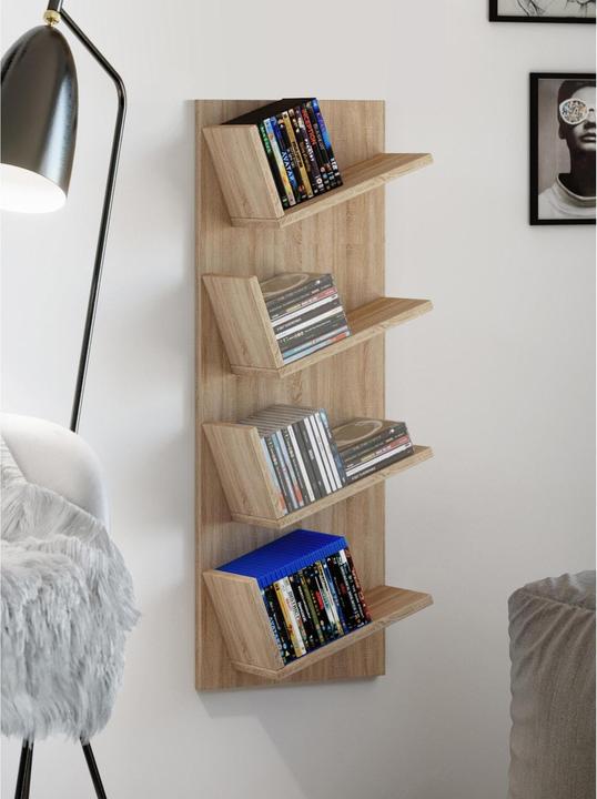 Image du produit VCM Étagère murale en bois Lansi (90 x 33 x 16 cm)
