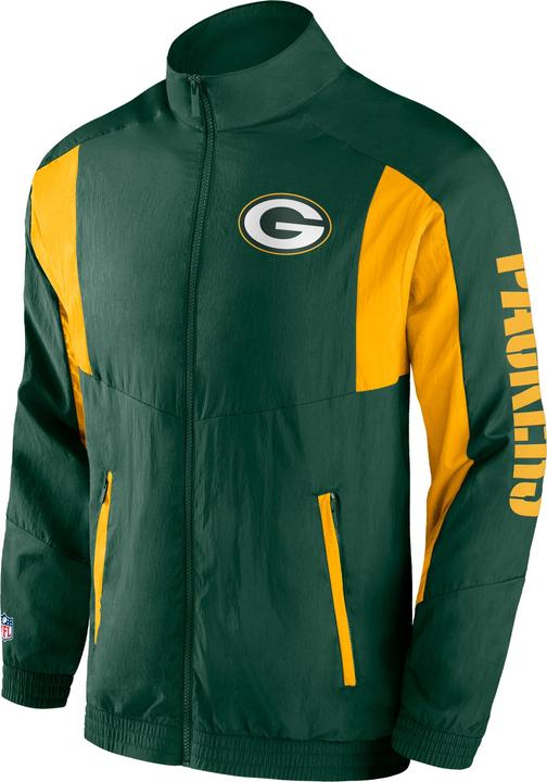 Fanatics Green Bay Packers Foundation Crinkle Track Jacket - S