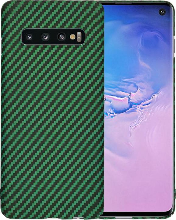 Immagine prodotto Techsuit - Carbonite FiberShell - Samsung Galaxy S10 - Green (Samsung Galaxy S10)