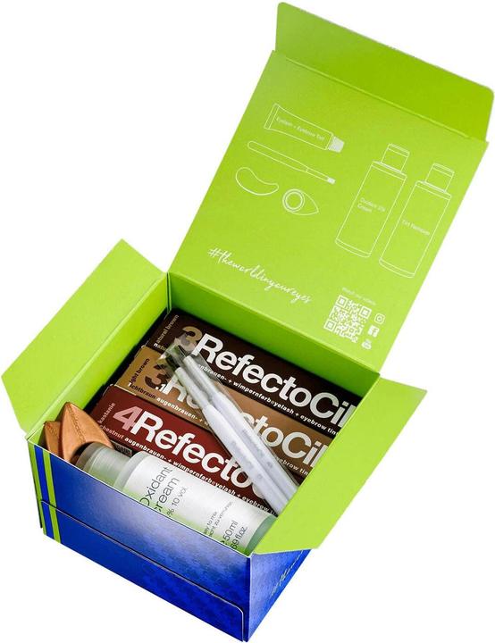 Actual product image Refectocil Starter Kit Colours (Blue-black, Chestnut, Deep black, Graphite, Natural brown, Tan)