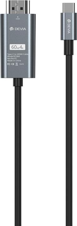 Devia Kabel Storm EC084 USB-C - HDMI 4K 60 Hz 2,0 m schwarz (2 m)