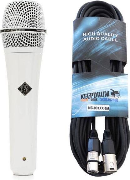 Produktbild Telefunken M80 Weiss dynamisches Mikrofon mit Kabel