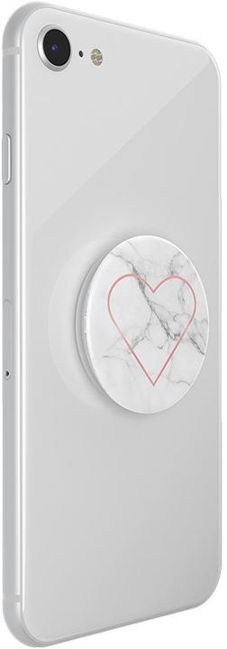 Actual product image PopSockets Stoney Heart Mobile Phone Stand Stone, Pink