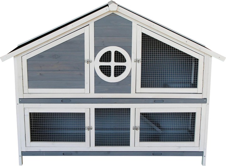 Produktbild Wiltec Kaninchenstall 1160x450x1080mm Hasenvilla Kaninchenkäfig Hasenkäfig