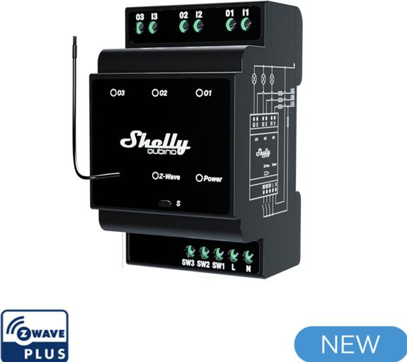 Image du produit Shelly Qubino Wave Shutter (Actionneur de commutation)