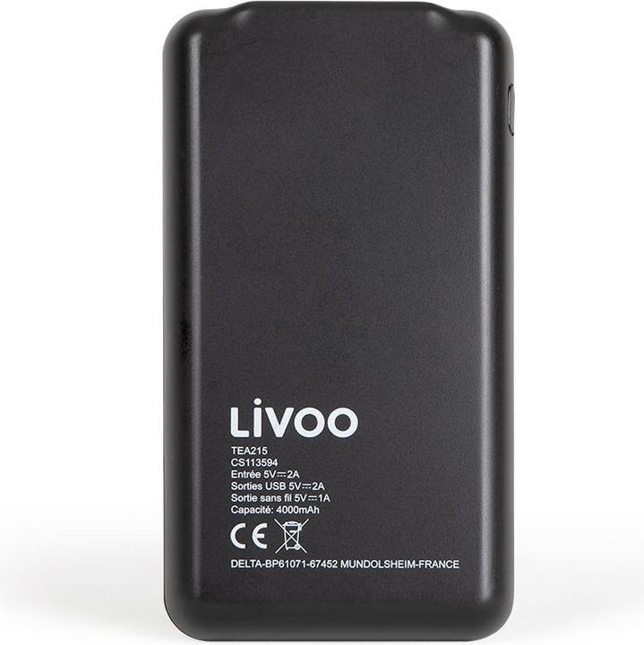 Image du produit Livoo Batterie de secours sans fil induction (4000 mAh, 5 W, 5 Wh)