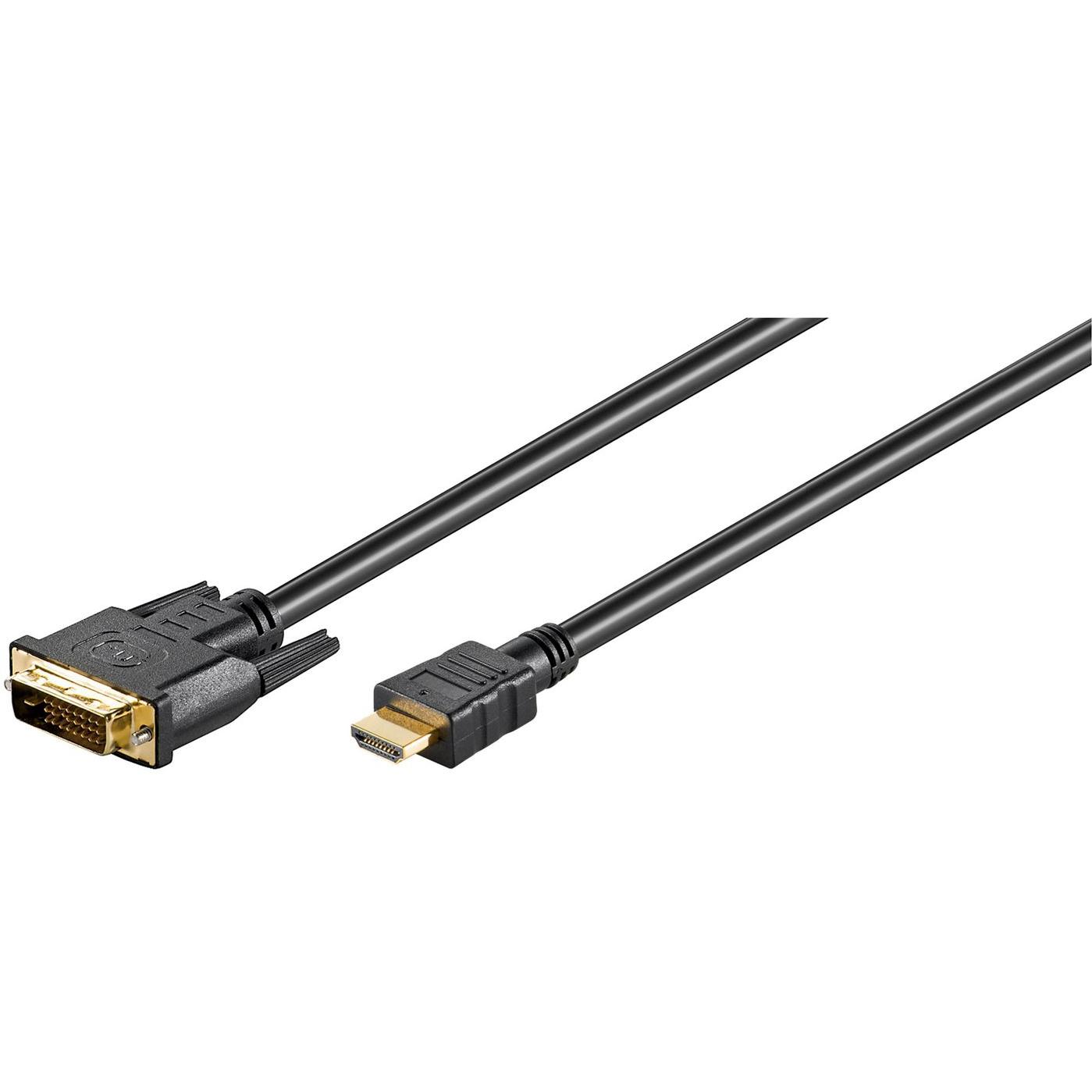 MicroConnect DVI — HDMI (Typ A) (5 m, HDMI, DVI), Video Kabel