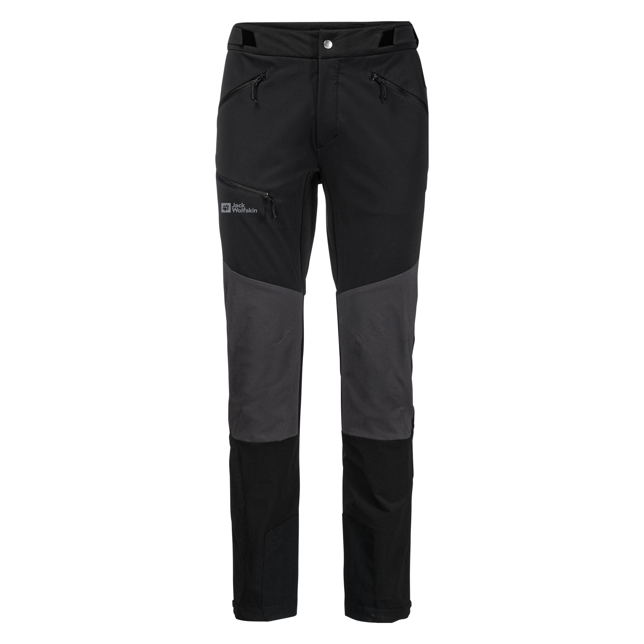 Jack Wolfskin, Herren, Outdoorhose, Salmaser Pants M (58), Schwarz