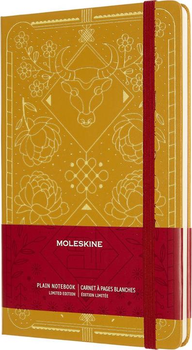 Produktbild Moleskine Notizbuch Jahr Des Ochsen A5 853773 blanko, gold, 240 Seiten (13 x 21 cm, Blanko)