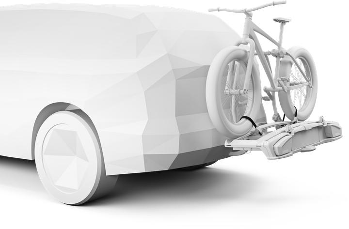 Actual product image Thule Fatbike Wheel Straps (Black)