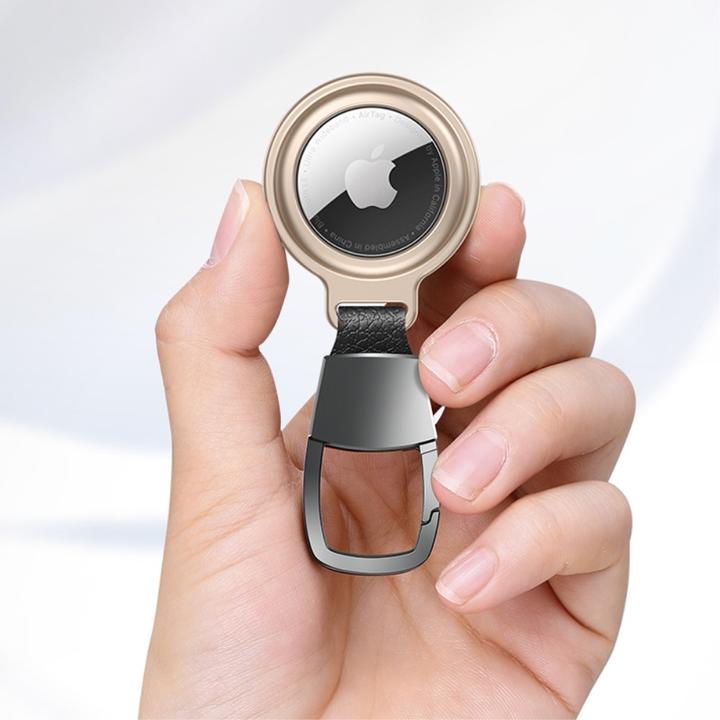 Actual product image Ueli Express Aluminium Magnetic Keyring Holder for Apple AirTag Gold