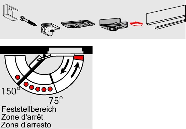 Productafbeelding Dormakaba Vaste vergrendeling (Interieur)