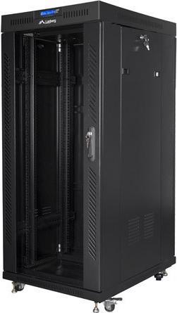 Produktbild Lanberg FF01-8822-12BL rack cabinet 22U Freestanding rack Black (22 HE, 19 Zoll Rack)