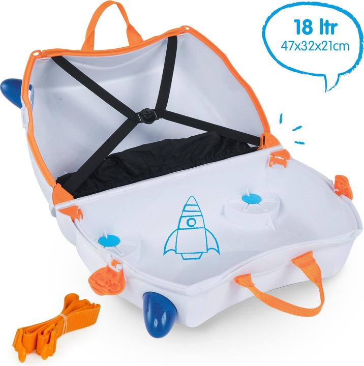 Actual product image Trunki Kids suitcase Skye the spaceship (18 l, Hand luggage (up to 50 litres))