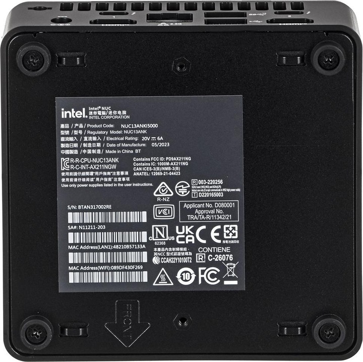 Actual product image ASUS Arena Canyon NUC13ANKI5 (Intel Core i5-1340P)