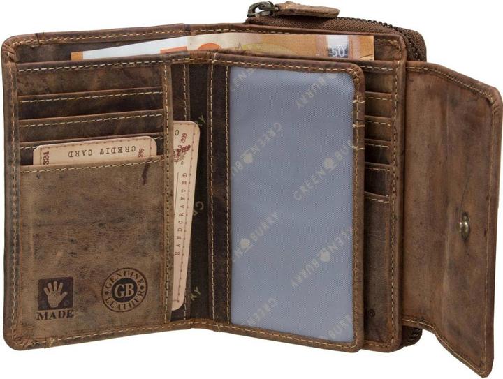 Actual product image Greenburry Wallet Vintage 1670 zip combination wallet