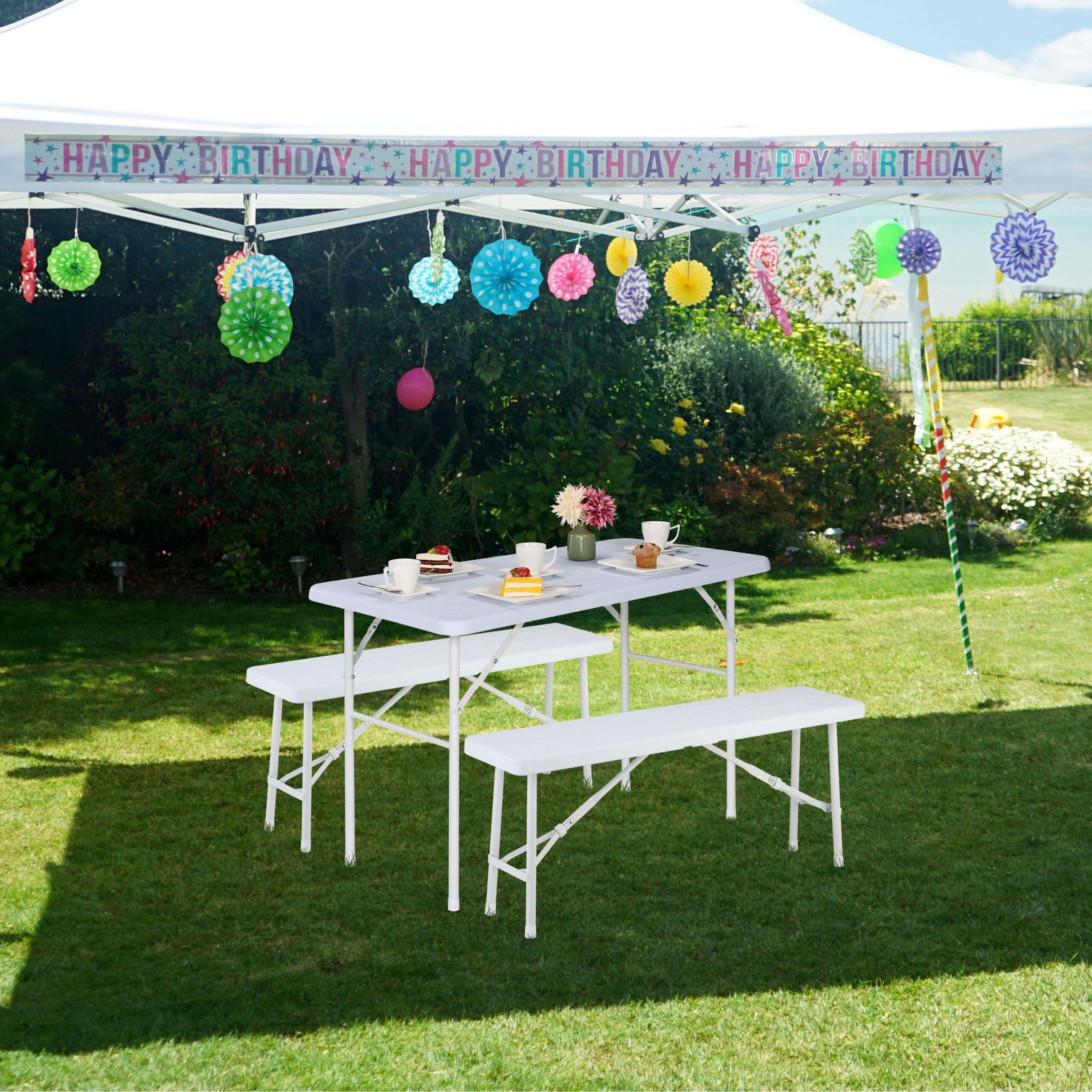 Thumbnail - Relaxdays, Gartentisch + Balkontisch, Gartentisch (118 cm)