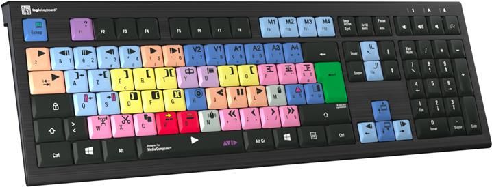 Image du produit Logickeyboard Avid Media Composer Astra2 BL pour PC (FR, Filaire)
