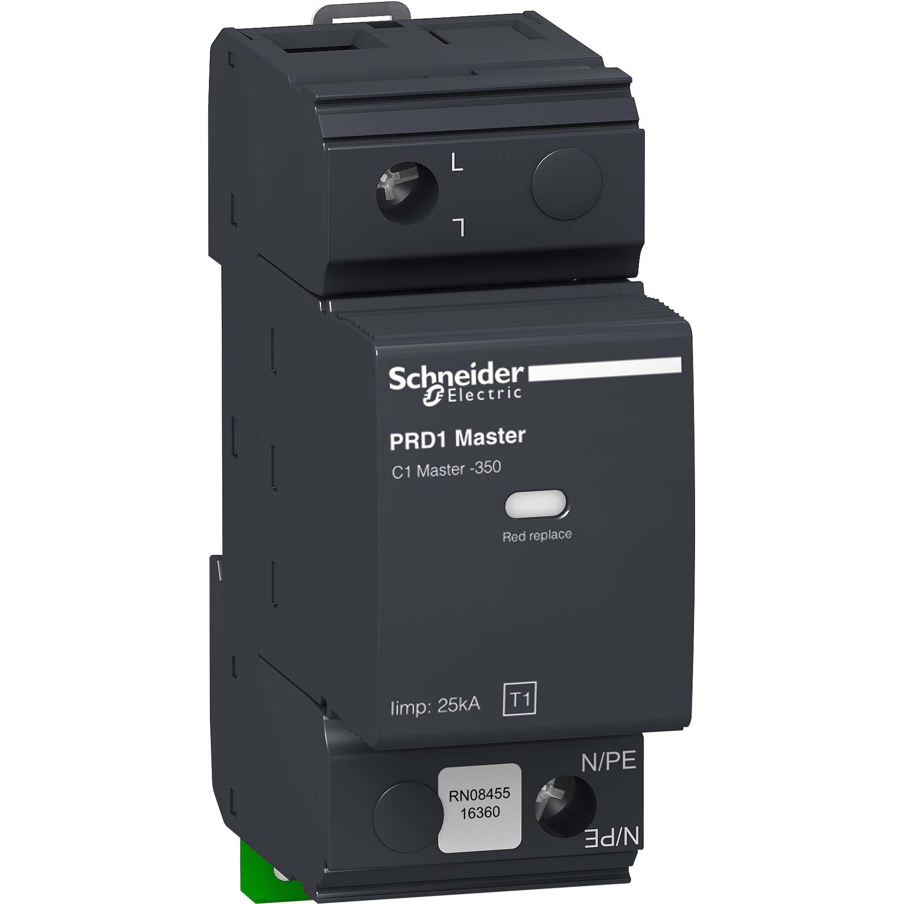 Thumbnail - Schneider Electric, Überspannungsschutz, Blitzstromableiter Typ1 PRD1 Master 1p