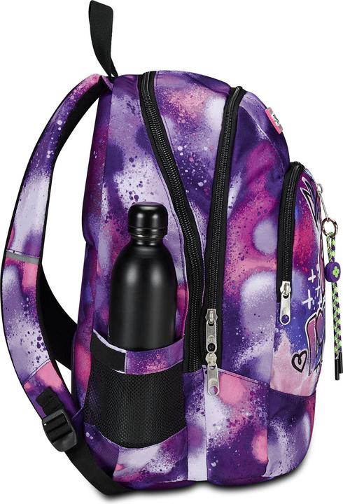 Produktbild Seven Advanced School Backpack, Purple, Bubble Street, Double Compartment Backpack with USB Support (3.20 l)