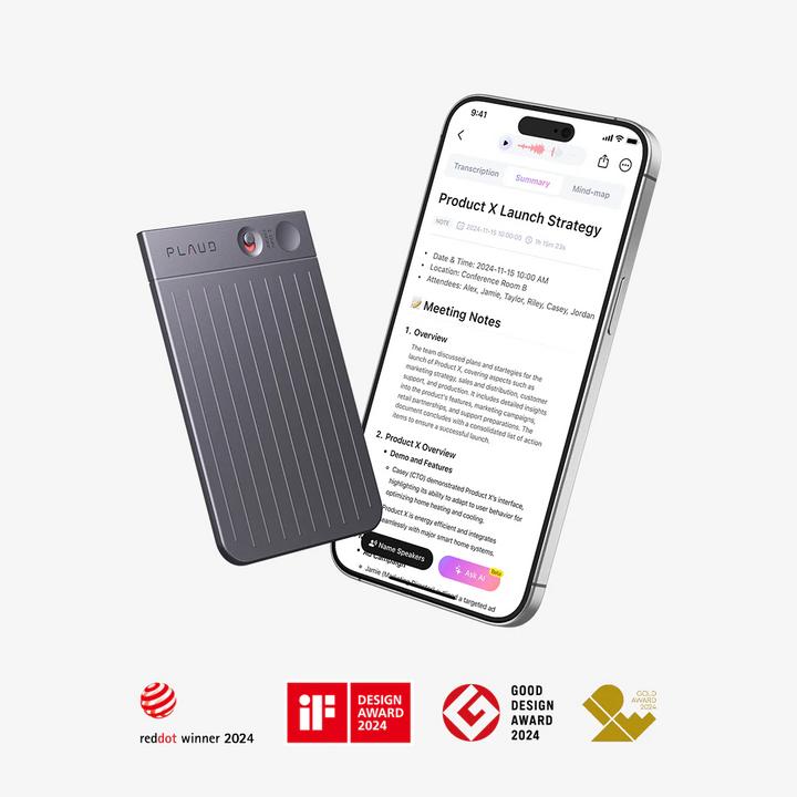 Image du produit Plaud Note Enregistreur AI (64 Go)
