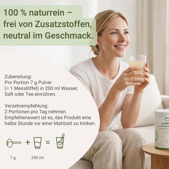 Produktbild For You Präbio ballaststoffe (60 Stk., Pulver, 420 g)