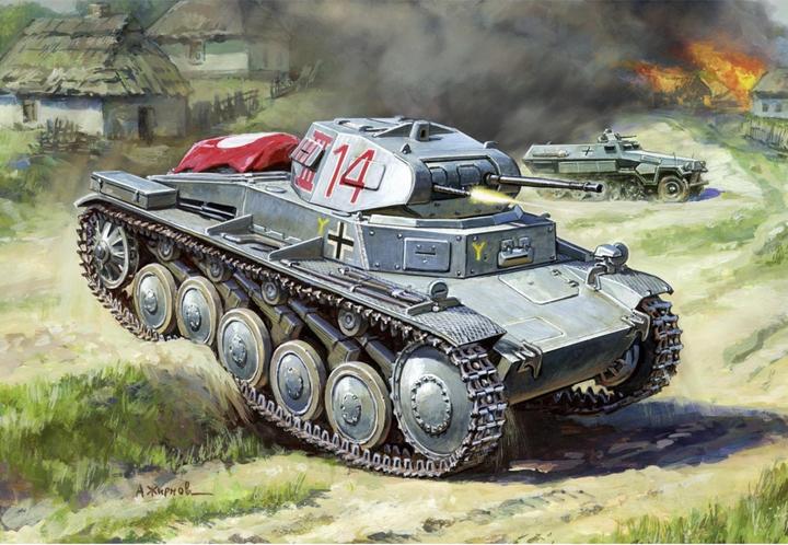 Actual product image Tamiya 1:100 WWII German tank II