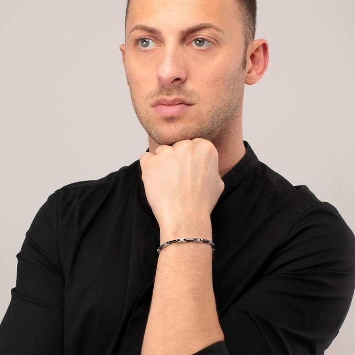 Produktbild Morellato MenÂ's steel bracelet Ceramic SACU14 (M) (Edelstahl)