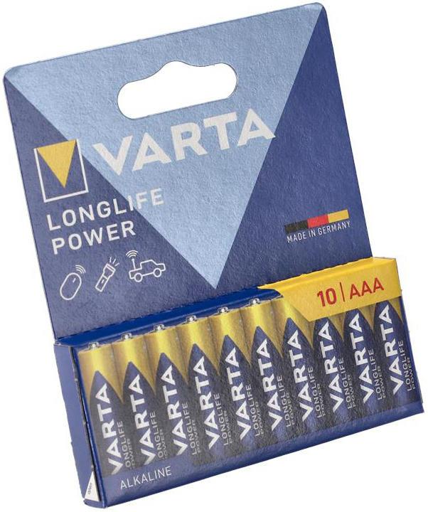Immagine prodotto Varta Potenza di lunga durata (10 pz., AAA / LR03 / Micro / R03 / AM4 / MN2400 / KR03, 1240 mAh)