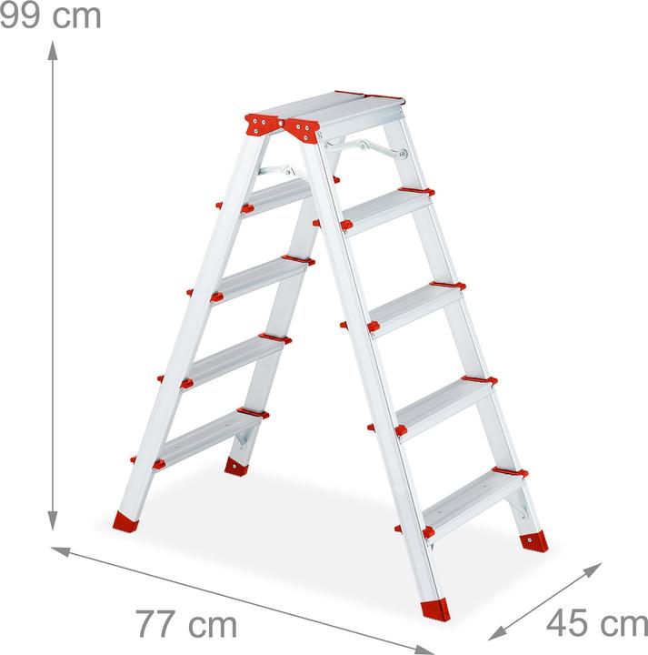 Actual product image Relaxdays Stepladder (Stile, 77 cm)