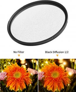 Produktbild K&F Concept Nano-X MRC Black Mist 1/2 Diffusionsfilter – 82 mm (82 mm, Diffusionsfilter)