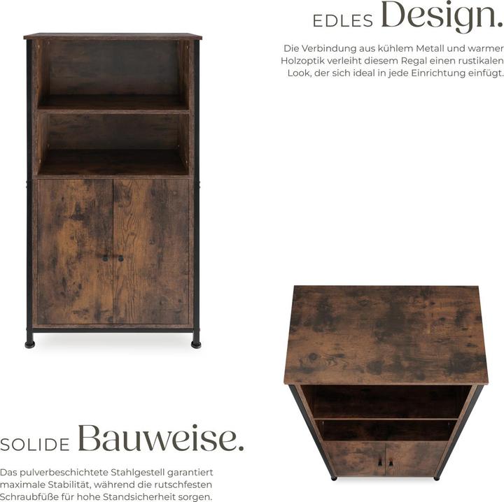 Image du produit tectake Buffet Doncaster 60x38x125cm (60 x 38 x 125 cm)