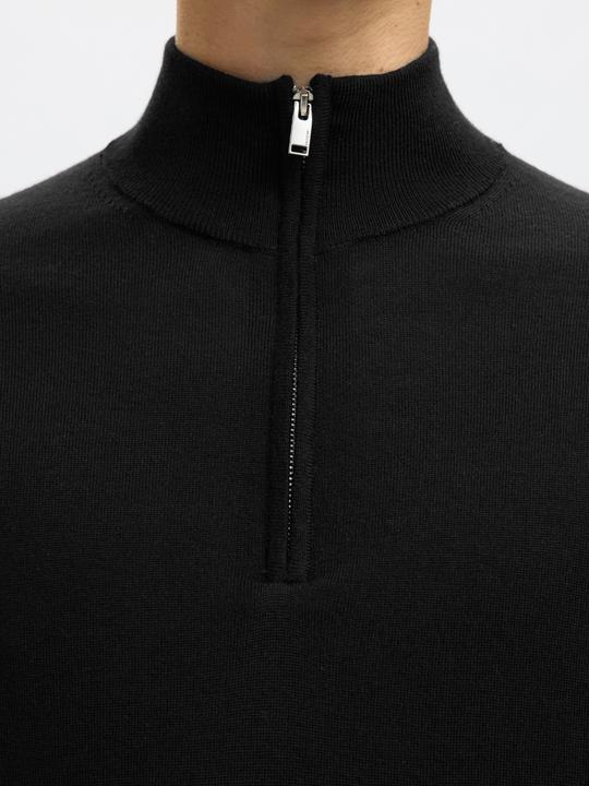Produktbild Selected Slhtray Ls Knit Merino Half Zip Noos (M)