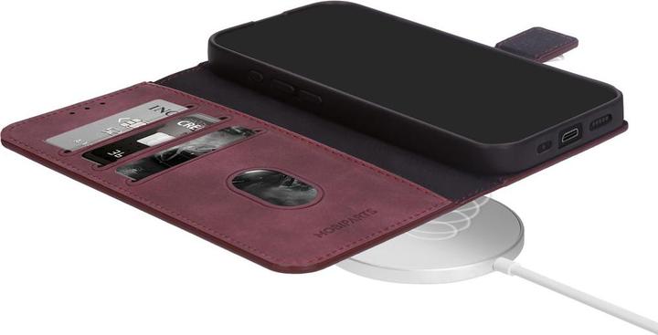 Actual product image Mobiparts Classic Wallet Case Apple iPhone 17 Pro Velvet Red (MagSafe Compatible) (Apple iPhone 17 Pro)