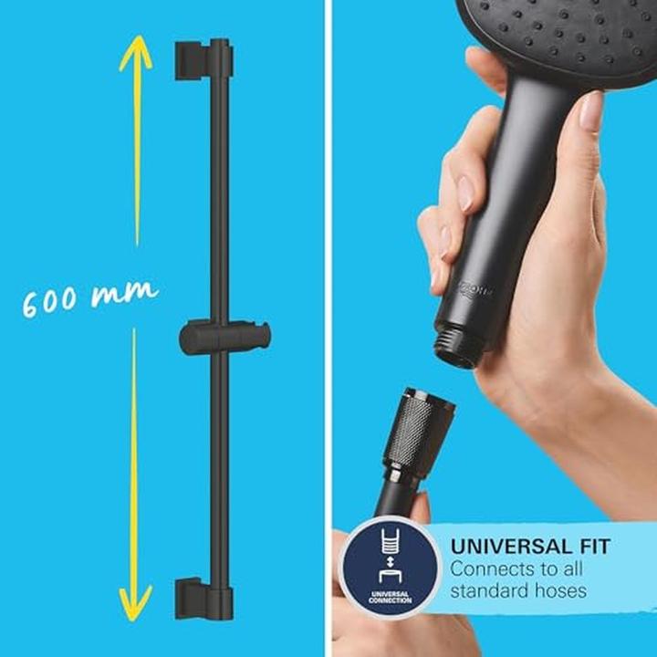 Image du produit Grohe Vitalio QuickFix Start 110 kit de barre de douche, à coller ou à percer, économie d'eau, 2 types de