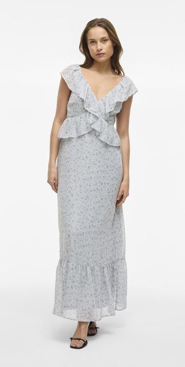 Image du produit Vila Ärmelloses Rüschen Maxikleid (40)