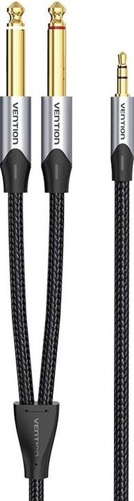 Produktbild Vention Audio cable 3.5mm male to 2x jack 6.35mm male BARHL 10m (10 m, 6.3mm Klinkenkabel)