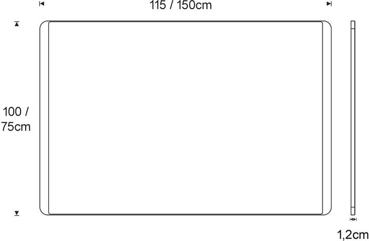 Actual product image Rocada Writing board lacquer. Wooden support magneth. 150x100cm wood (100 x 150 cm)