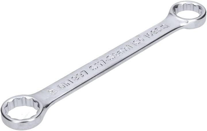 Produktbild SW-Stahl 01311L Doppelringschlüssel 17 x 19 mm flach I gerade Ausführung I 12-kant I Ringschraubensc (17 mm, 19 mm)