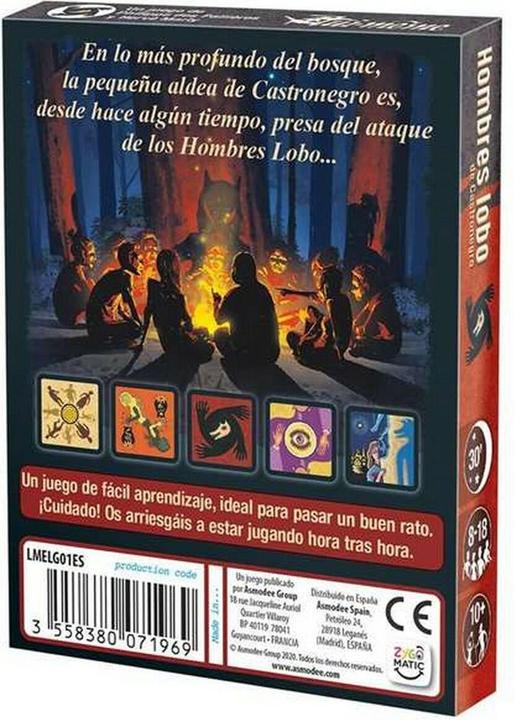 Produktbild Asmodée Juego De Mesa Asmodee Los Hombres Lobo (Kastilisch, 8 - 18 Spieler)