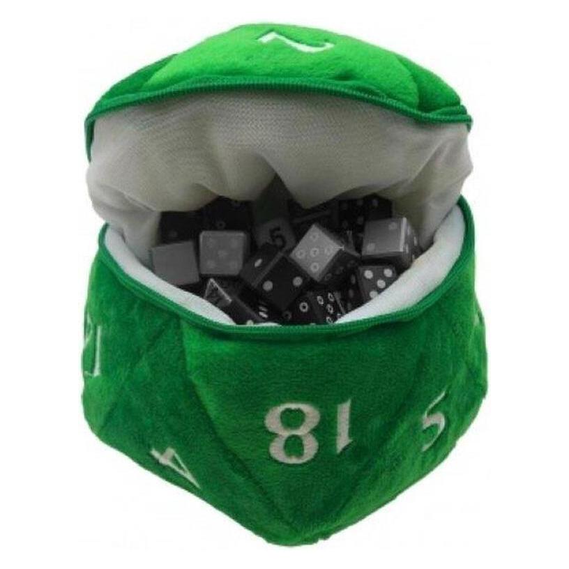 Ultra Pro UP15758 - D20 Pluche Dobbelsteentas - Groen