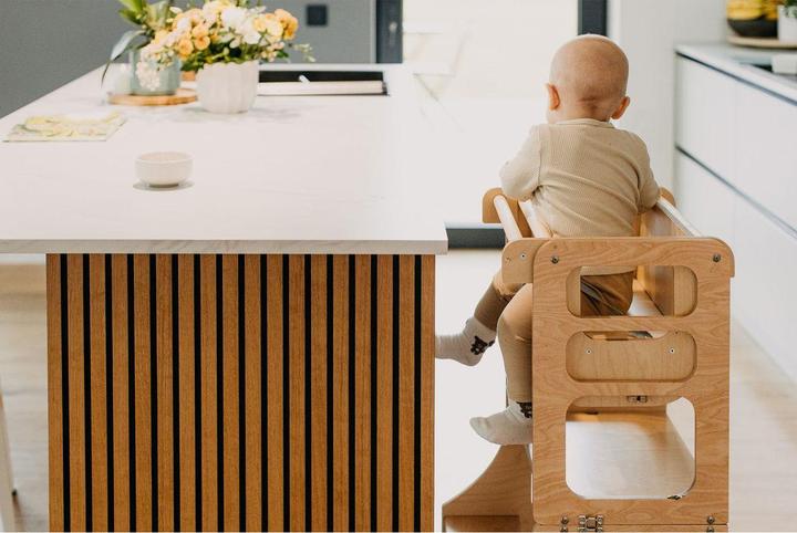 Image du produit Duck Woodworks klappbarer Lernturm und Hochstuhl