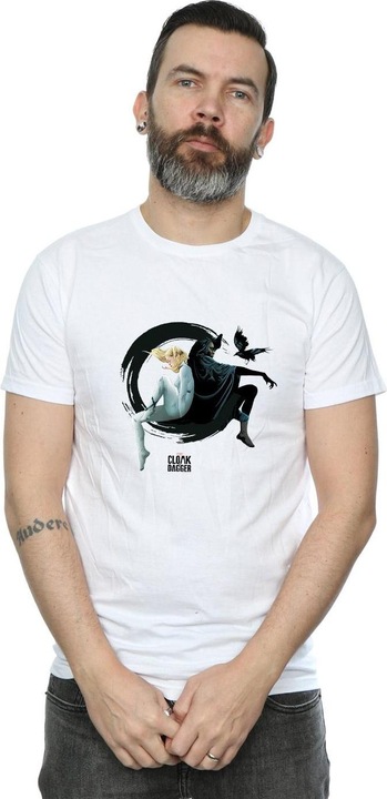 Actual product image Mens Cloak And Dagger Ink Circle T-Shirt (L)