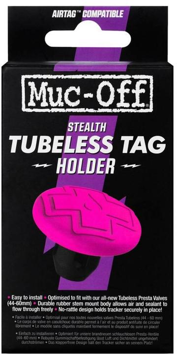 Muc-Off Tubeless Secure Tag Holder pink/black