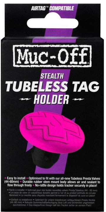 Muc-Off Tubeless Secure Tag Holder pink/black