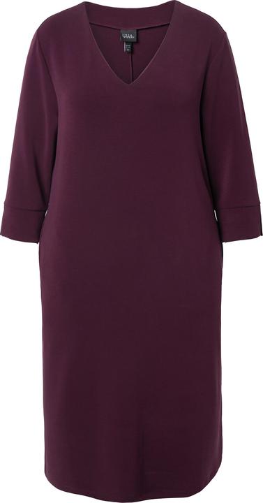 Produktbild Ulla Popken Sweatkleid, V-Ausschnitt, 3/4-Arm, Modalmix (58)